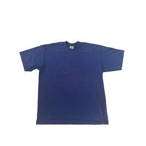 Men's Pro5 Blue Short Sleeve Plain T-Shirt Super Heavy Weight 3XL